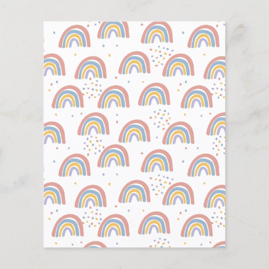 Het Baby shower van het Manuscript van de Waterver (Achterkant)