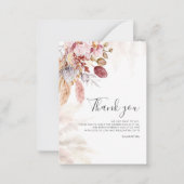 Het Baby shower van het Manuscript van Pampas van  Notitiekaartje (Voorkant)