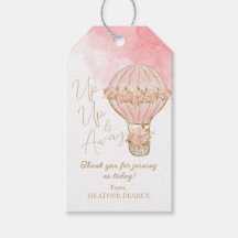 Het Baby shower van het Roos Hot Air-ballonmeisje