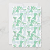 HET Baby shower VAN HET STROPDAS VAN DE BOE nodigt Kaart (Achterkant)