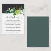 HET BABY SHOWER VAN HET VERZOEK VAN DE WATERVERF V INFORMATIEKAARTJE (Voorkant / Achterkant)