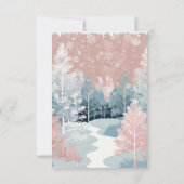 Het Baby shower van het Winter Wonderland in Water Bedankkaart (Achterkant)