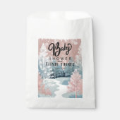 Het Baby shower van het Winter Wonderland in Water Bedankzakje (Voorkant)