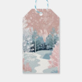 Het Baby shower van het Winter Wonderland in Water Cadeaulabel (Achterkant)