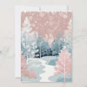 Het Baby shower van het Winter Wonderland in Water Kaart (Achterkant)