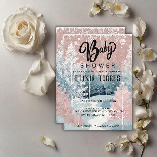 Het Baby shower van het Winter Wonderland in Water Kaart