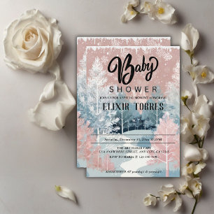 Het Baby shower van het Winter Wonderland in Water Kaart