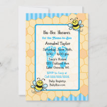 Het Baby shower van Honey Bee en Honeycomb Boy