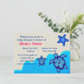 Het Baby shower van Honu van de jongen Kaart (Staand voorkant)