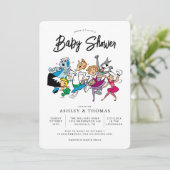 Het Baby shower van Jetsons Kaart (Staand voorkant)