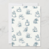 Het Baby shower van Little Mouse Kaart (Achterkant)