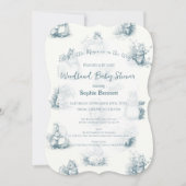 Het Baby shower van Little Mouse Kaart (Voorkant)