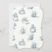 Het Baby shower van Little Mouse Kaart (Achterkant)