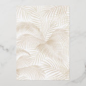 Het Baby shower van Moon Boho en Pampas Folie Uitnodiging (Achterkant)