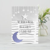 Het Baby shower van Moon Boy en Stars Kaart (Staand voorkant)