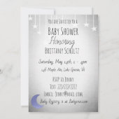 Het Baby shower van Moon Boy en Stars Kaart (Achterkant)