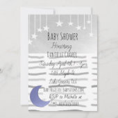 Het Baby shower van Moon Boy en Stars Kaart (Voorkant)