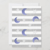 Het Baby shower van Moon Boy en Stars Kaart (Achterkant)