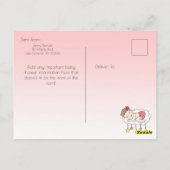 Het Baby shower van ons kleine Star Girl Briefkaart (Achterkant)