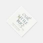 Het Baby shower van onze kleine blauwe dragonfly Servet (Hoek)