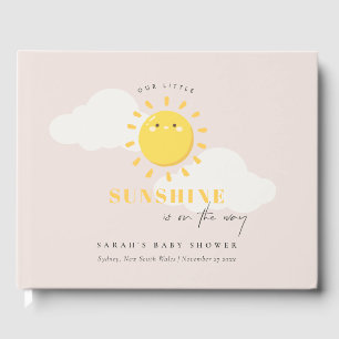 Het Baby shower van onze kleine zonnige blush-meis Gastenboek