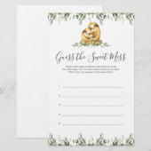 Het Baby shower van Sloth raadt de zoete Mess (Voorkant / Achterkant)