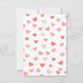 Het Baby shower van valentijns Dank u Kaart (Achterkant)