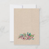 Het baby shower Vloeiend Eenvoudig Ontwerp nodigt  Kaart (Achterkant)