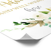 Het baby shower voor advies opgeven poster (Hoek)