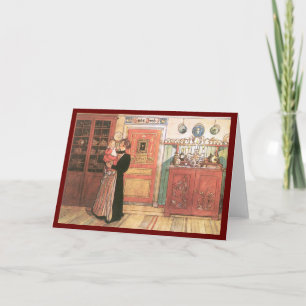 Het Baby van de Holding van de moeder in de Keuken Kaart