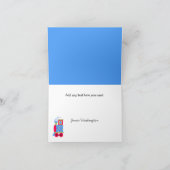 Het Baby van de Trein van het speelgoed dankt u Bedankkaart (Binnen)