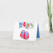 Het Baby van de Trein van het speelgoed dankt u Bedankkaart (Achterkant)