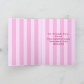 Het Baby van het oerwoud hart-dankt u Bedankkaart (Binnen)