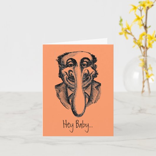 Het Baby van Hey… Schijf Kaart (Gele Bloem)