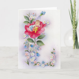 Het babymeisje van het doopsel kaart