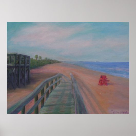 HET BACK OP FLAGLER BEACH POSTER (Voorkant)