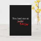 Het bacon u had me bij kaart (Gele Bloem)