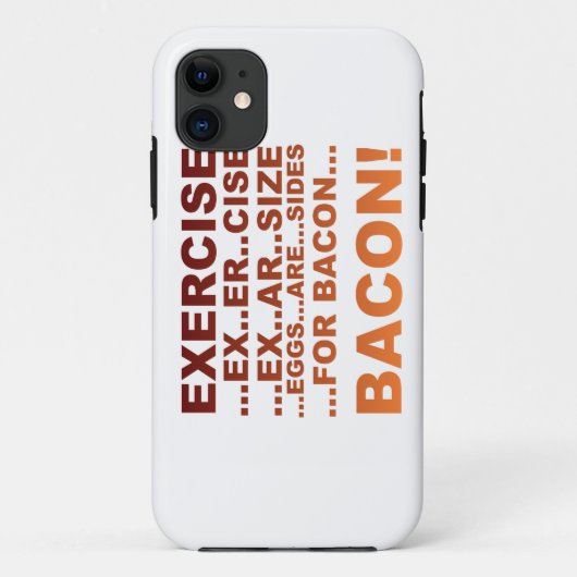 Het bacon van de oefening Case-Mate iPhone case (Achterkant)
