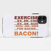 Het bacon van de oefening Case-Mate iPhone case (Achterkant (horizontaal))