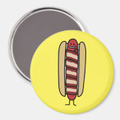 Het bacon Verpakte bacon-Verpakte Worstje van de Magneet (Voorkant / Achterkant)