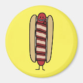 Het bacon Verpakte bacon-Verpakte Worstje van de Magneet (Voorkant)