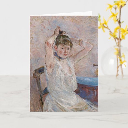 Het bad | Berthe Morisot Kaart (Gele Bloem)