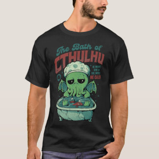 Het bad van Cthulhu Grappige Horror Monster Gift 1 T-shirt