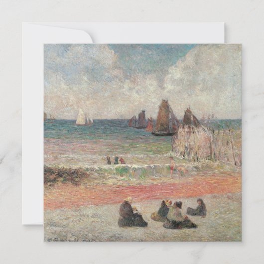 Het baden in Dieppe van Paul Gauguin (Voorkant)