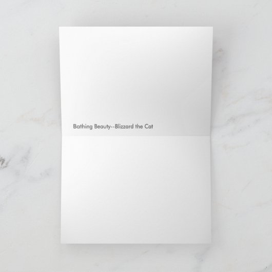 Het baden Schoonheid Kaart (Binnen)