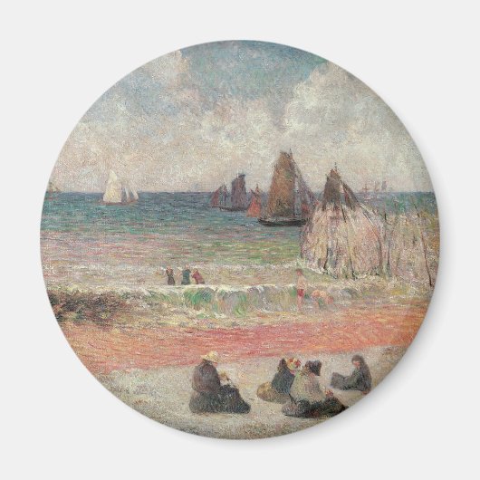 Het baden van Dieppe van Paul Gauguin Magneet (Voorkant)