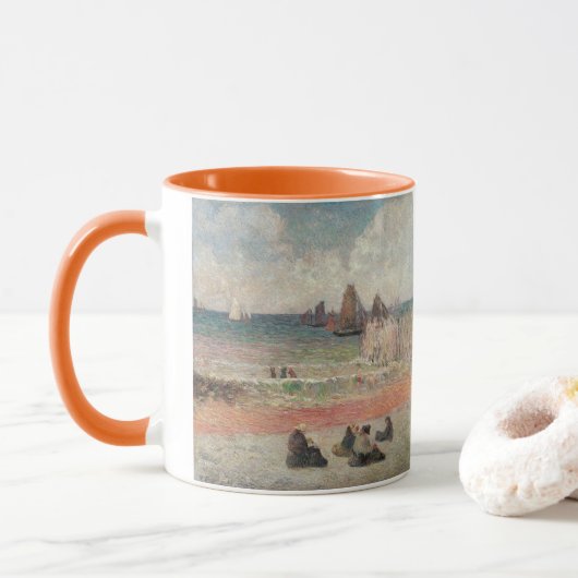 Het baden van Dieppe van Paul Gauguin Mok (Met donut)