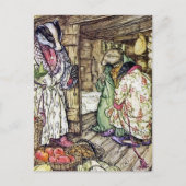 "Het Badgerhuis" van Arthur Rackham Briefkaart (Voorkant)
