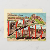 Het Badlands NP Briefkaart (Voorkant / Achterkant)