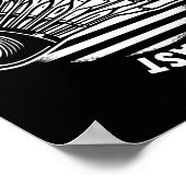 Het Badminton Enthusiast Shuttle Badminton Racket Poster (Hoek)